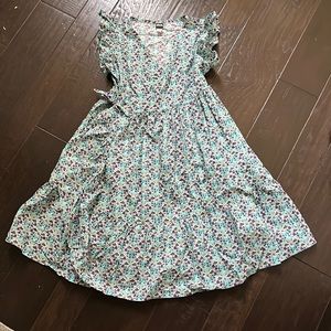 EUC TEA Wrap Dress swans